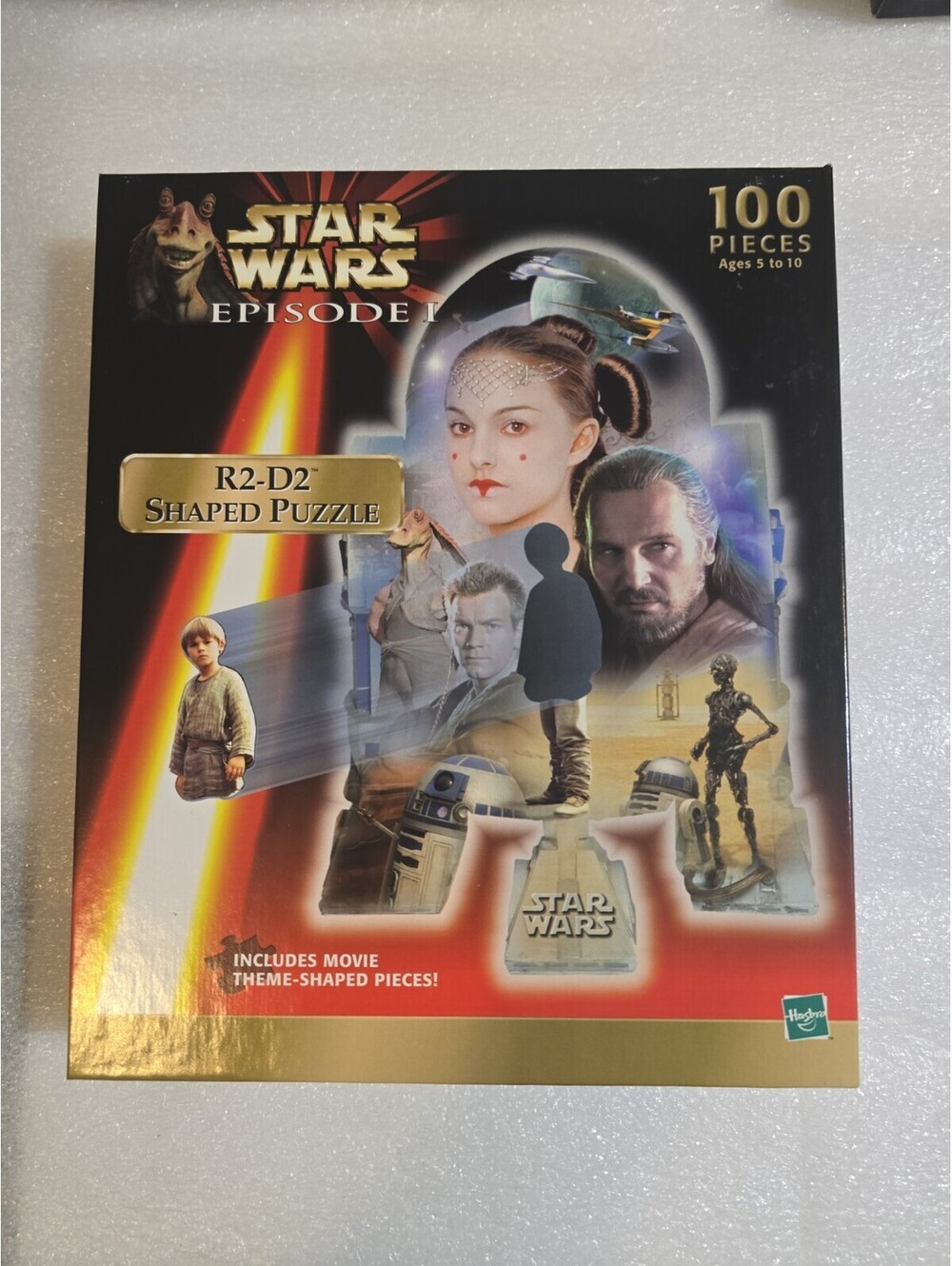 STAR WARS Episode I R2-D2 Shaped Puzzle 100 pieces Hasbro Sealed
